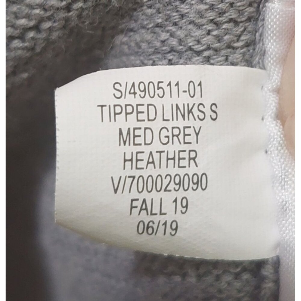 Banana Republic Men's Tipped Supima Cotton Button Cardigan Large Med Grey Pocket - Picture 8 of 11